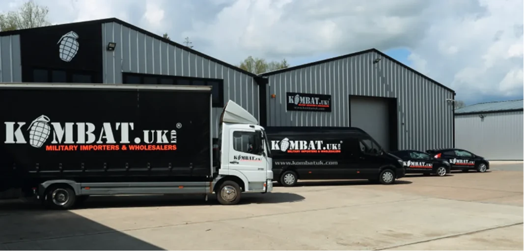 Kombat UK warehouse and fulfilment facility.