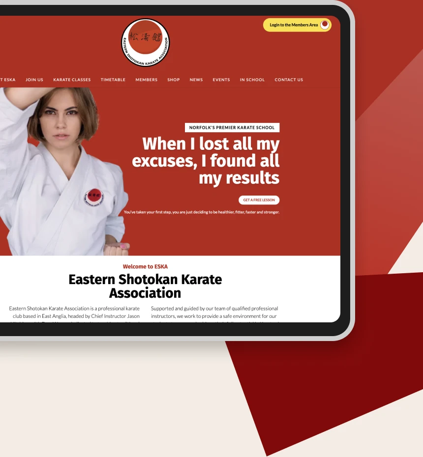 Eska Website Screenshot
