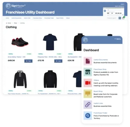 Agency Express dashboard screenshot