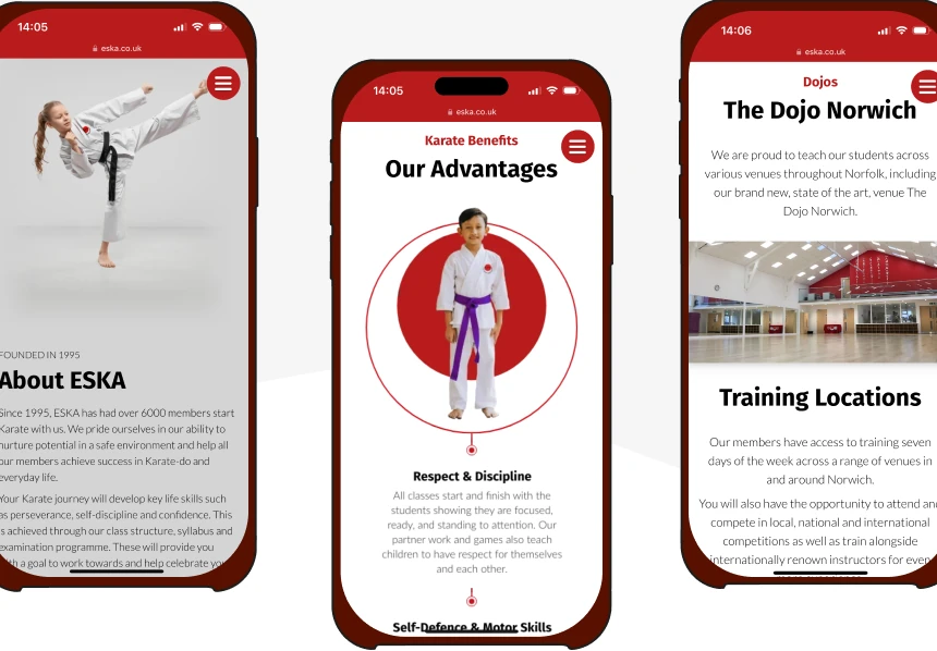 Eska Website Screenshot Mobile