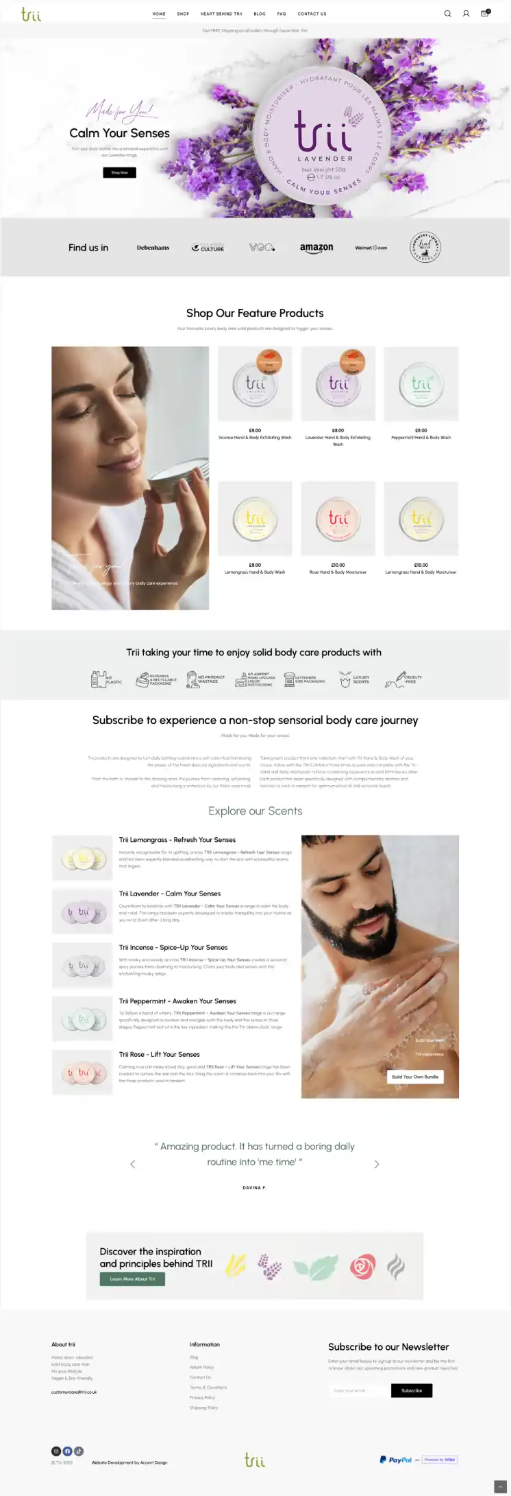 Trii Website Screenshot
